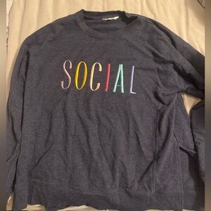 Wildfox “Social” crewneck